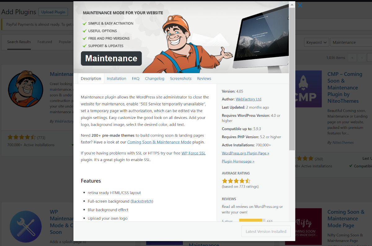 maintenance plugin to get maintenance mode in wordpress