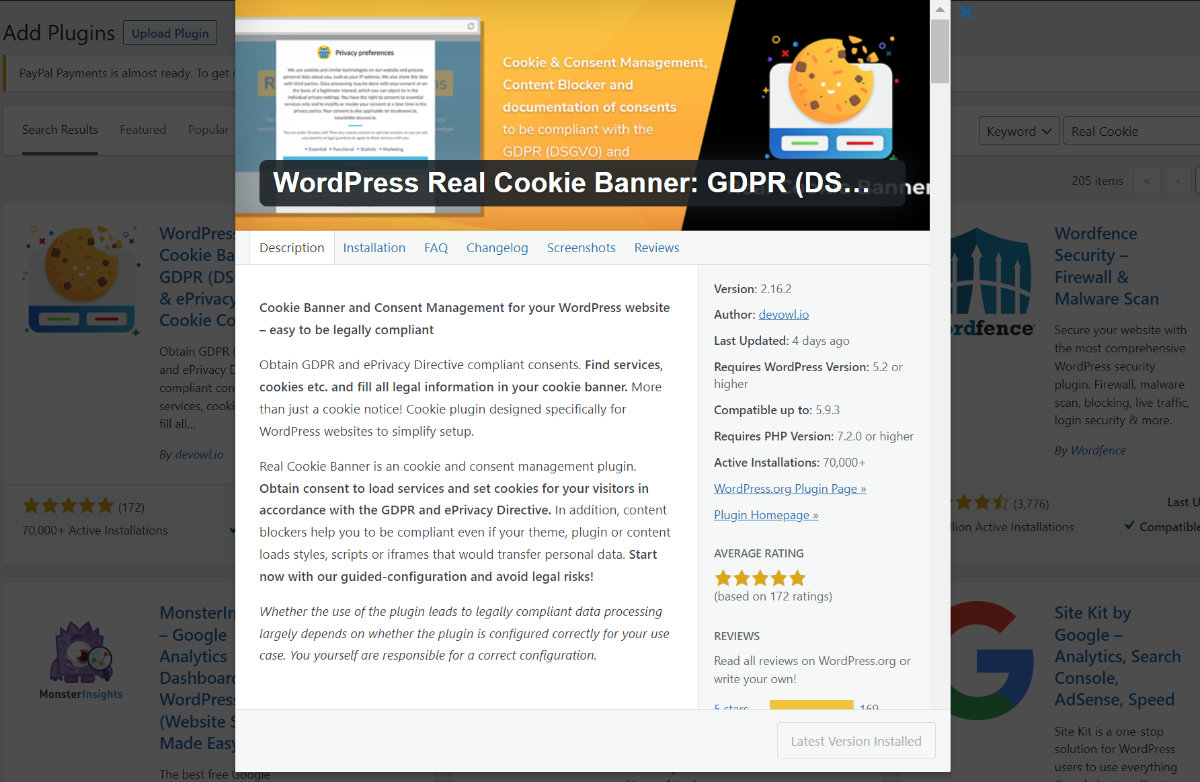 real cookie banner cookie consent plugin for wordpress