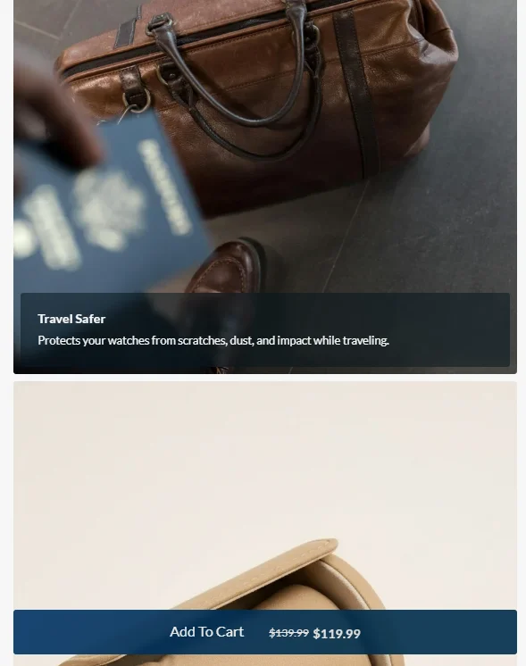 alpha theme kadence child theme horizonally mobile fixed add to cart button